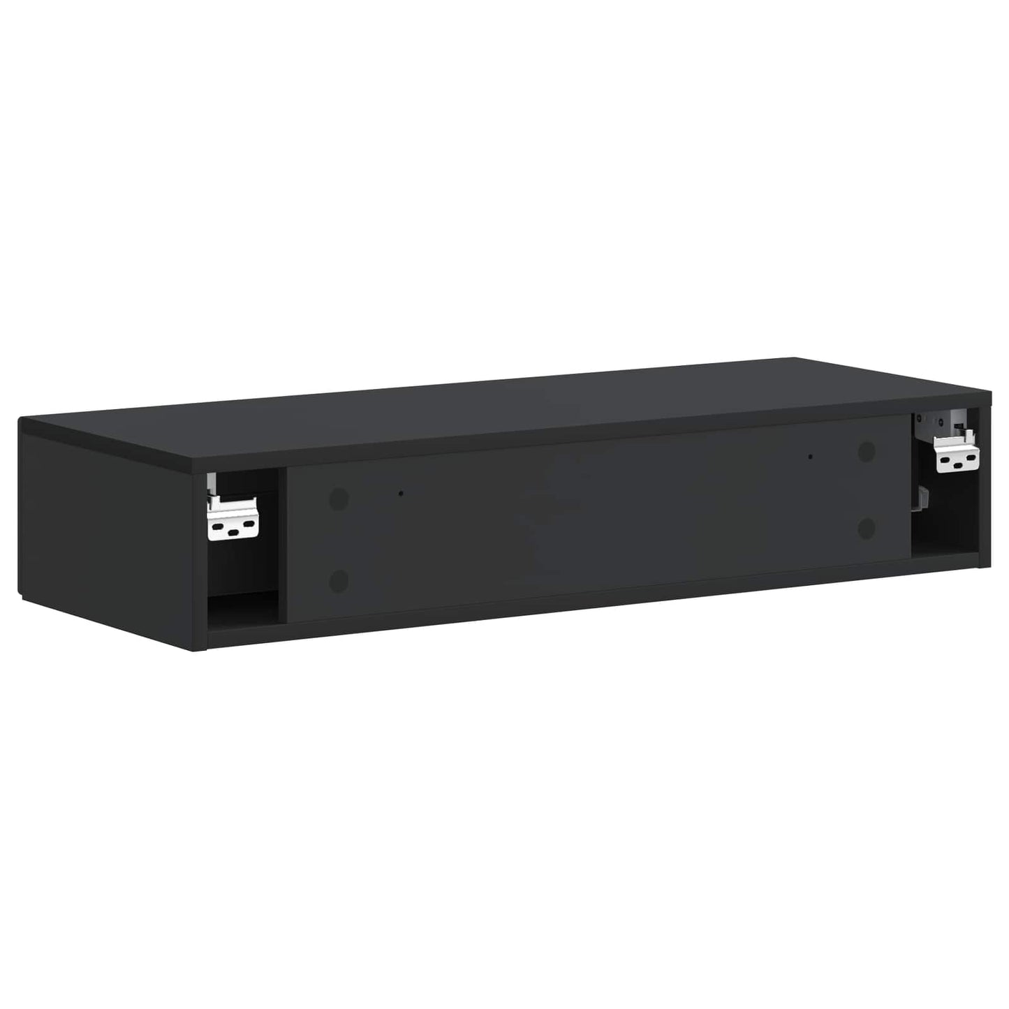 Vegghengt Sidebord Svart 87,5 x 34,5 x 17 cm Konstruert tre
