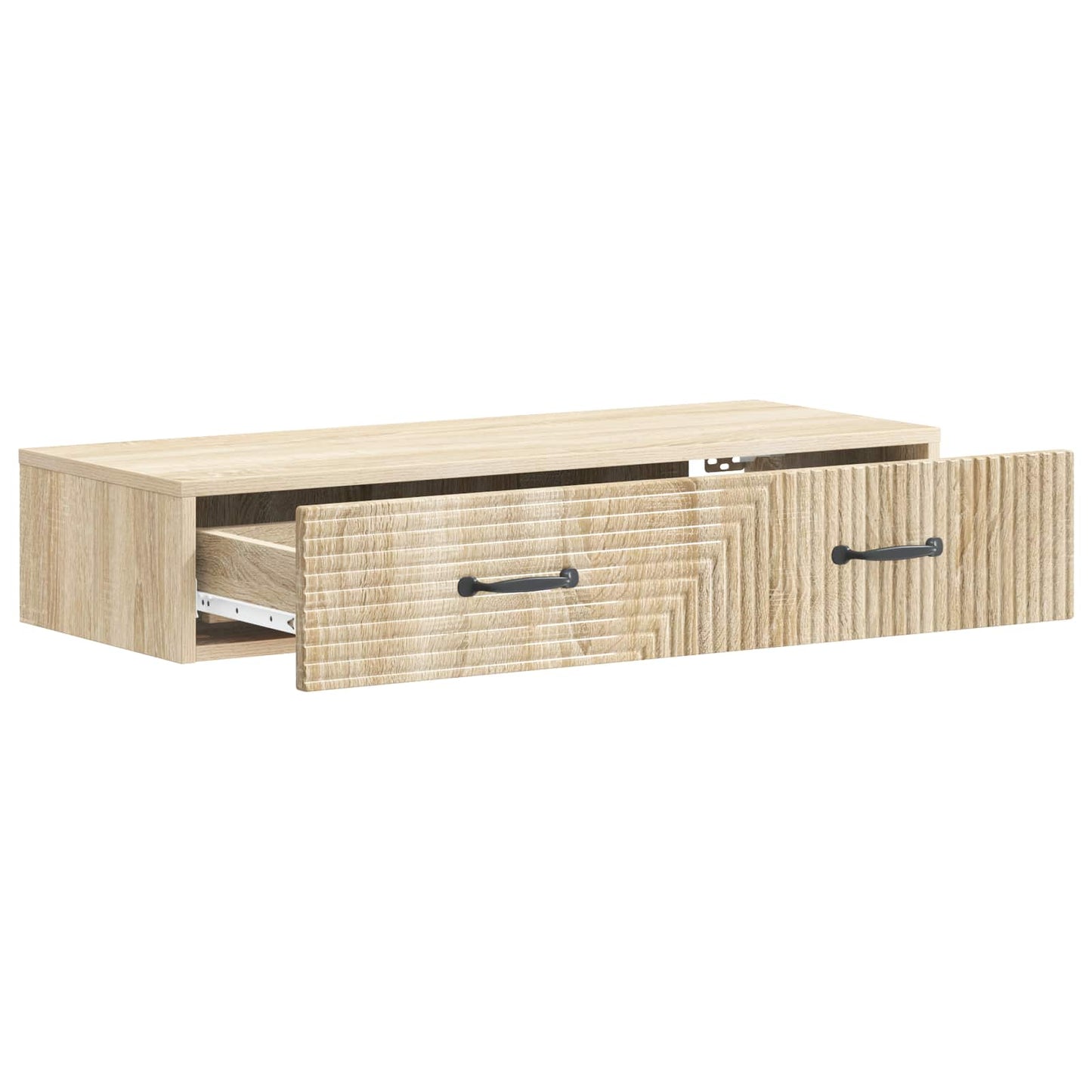Vegghengt Sidebord Sonoma eik 87,5 x 34,5 x 17 cm