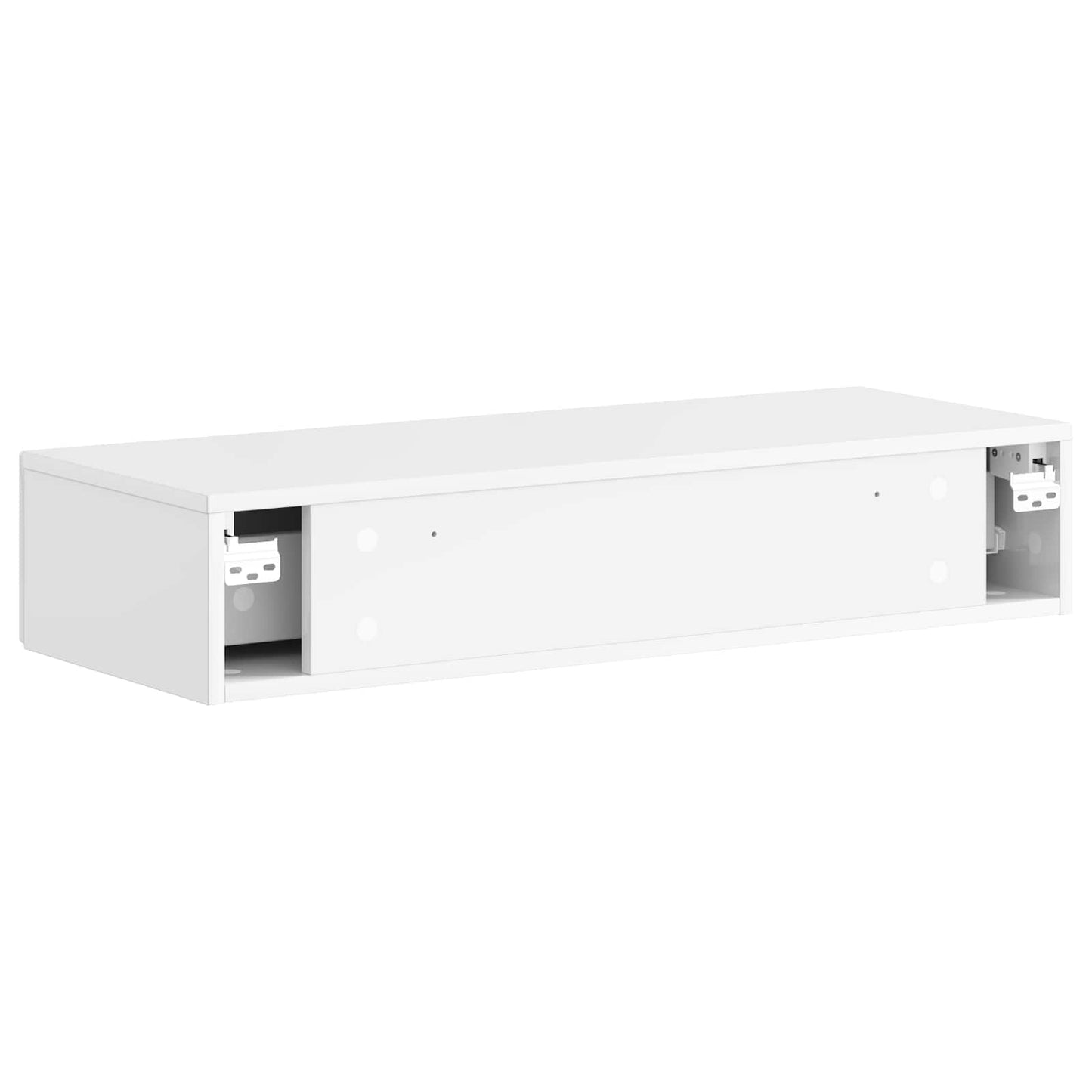 Vegghengt Sidebord Høgglans hvit 87,5 x 34,5 x 17 cm