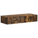 Vegghengt Sidebord Røkt Eik 87,5 x 34,5 x 17 cm Konstruert tre