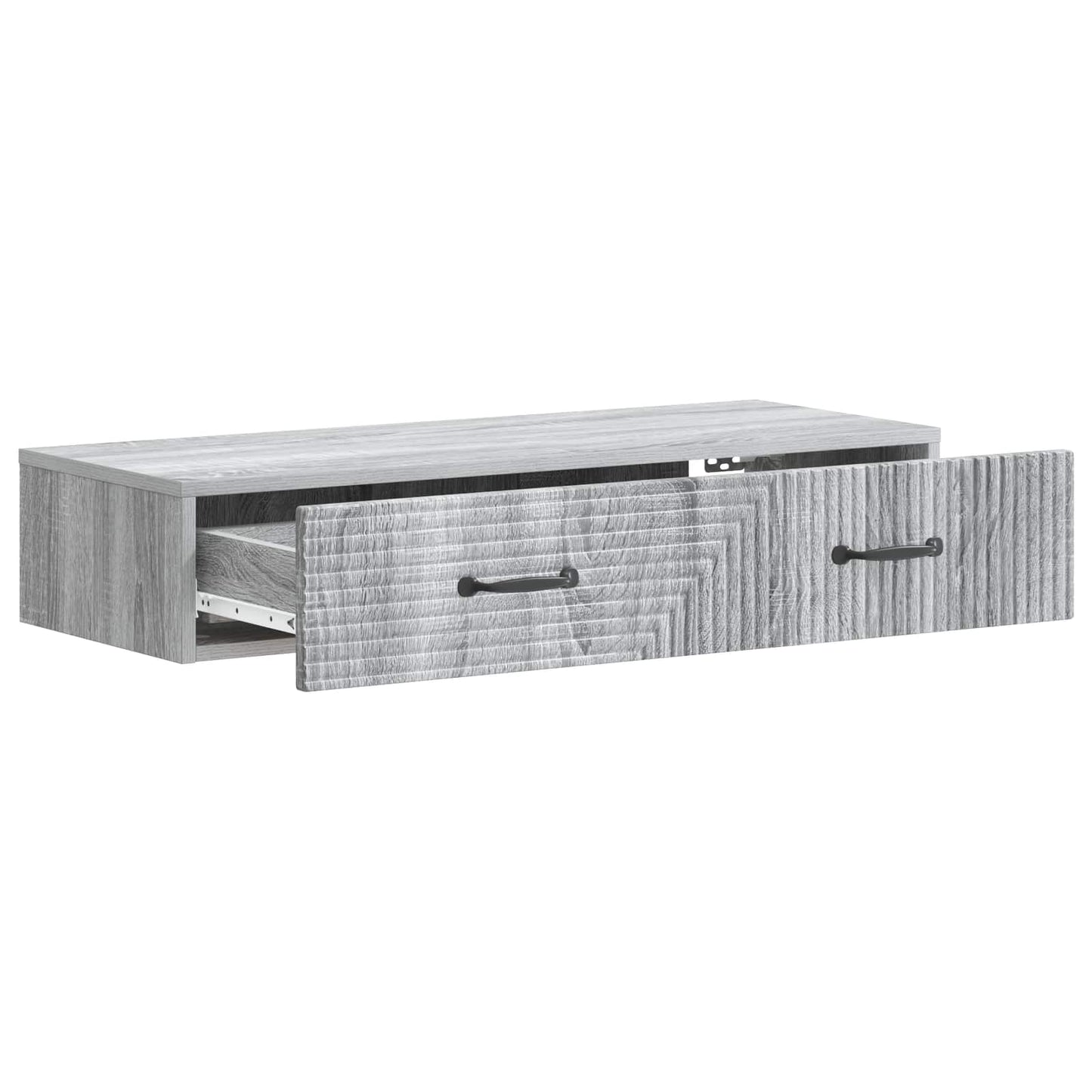 Vegghengt Sidebord Grå sonoma 87,5 x 34,5 x 17 cm