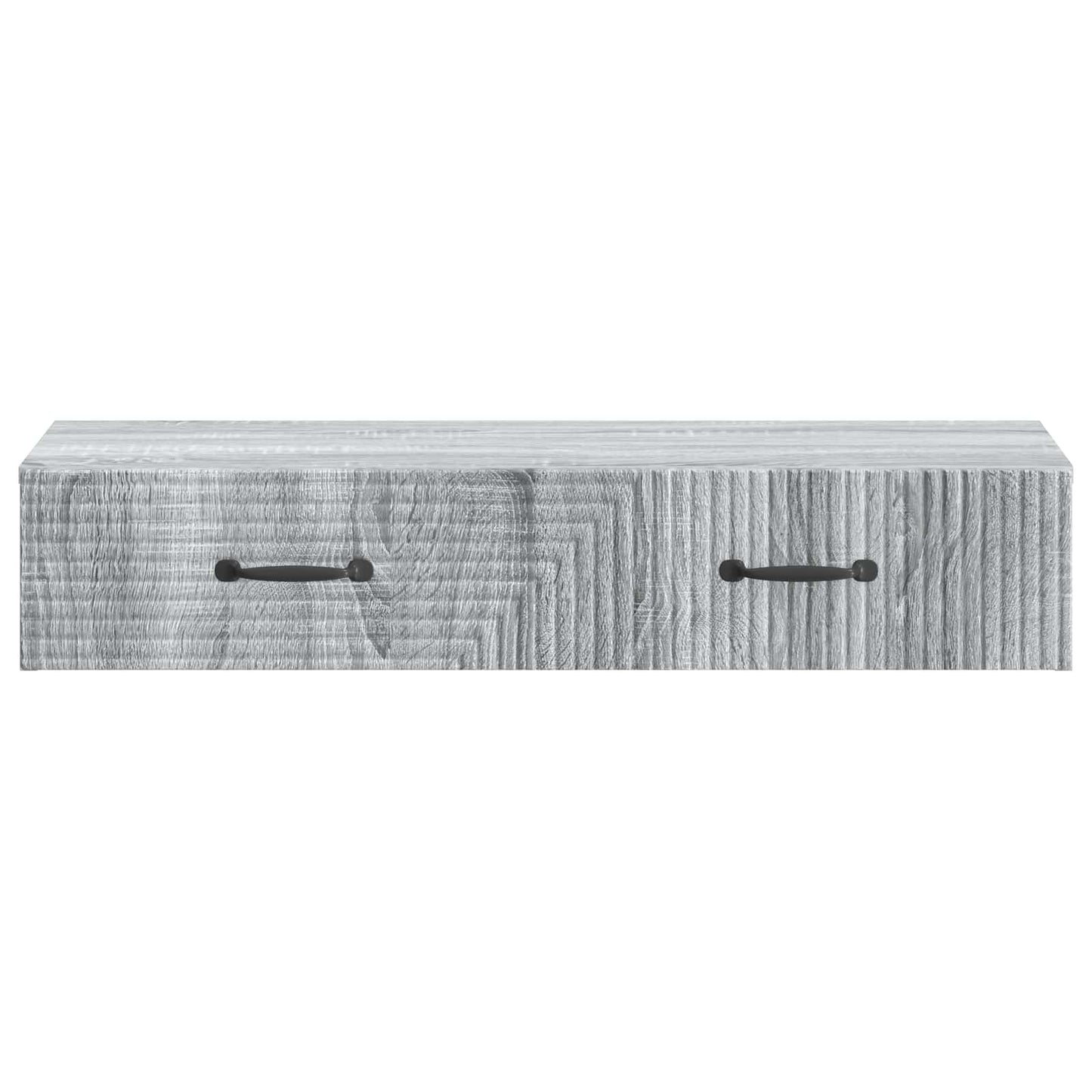 Vegghengt Sidebord Grå sonoma 87,5 x 34,5 x 17 cm