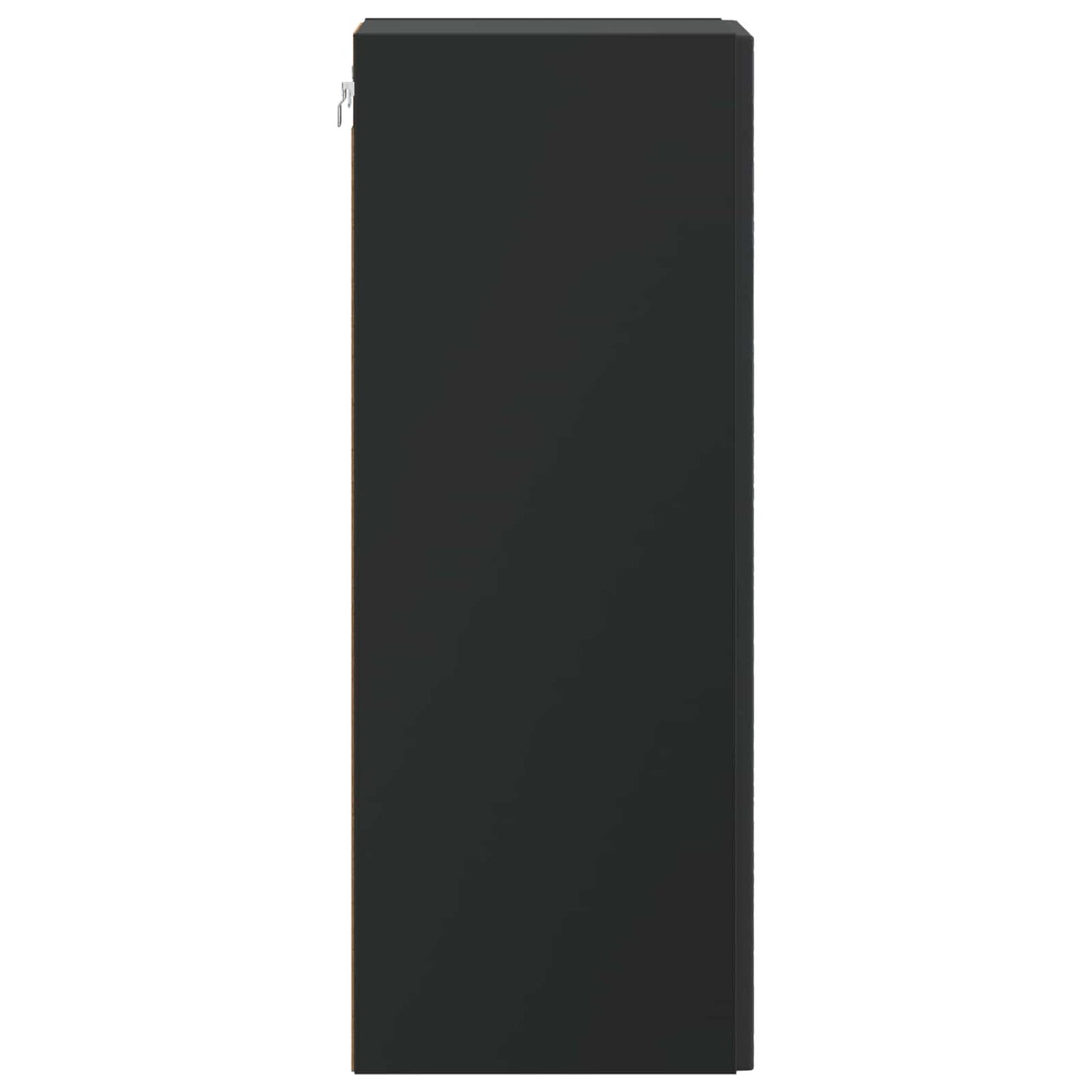 Vegghengt skap Svart 66 x 34,5 x 90 cm Konstruert tre