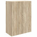 Vegghengt skap Sonoma eik 66 x 34,5 x 90 cm Konstruert tre