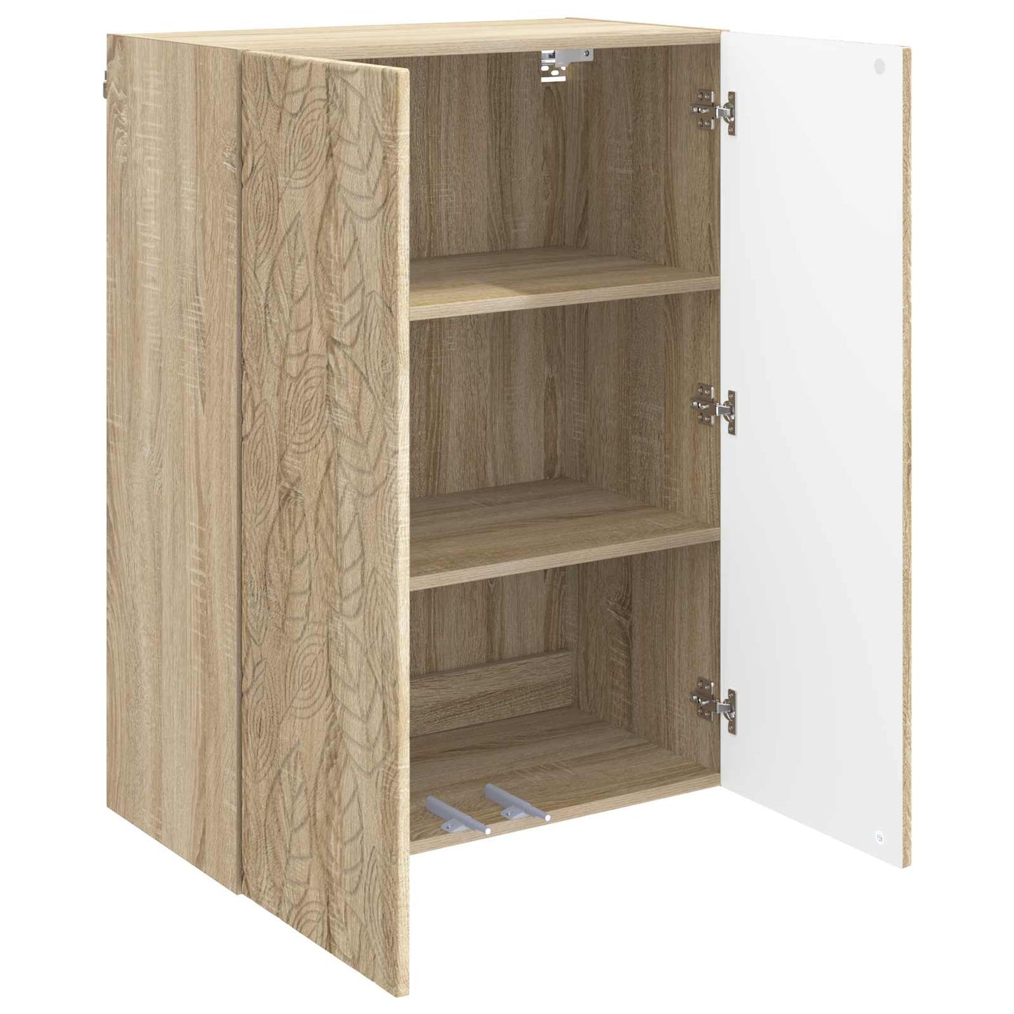 Vegghengt skap Sonoma eik 66 x 34,5 x 90 cm Konstruert tre