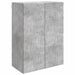 Vegghengt skap Betonggrå 66 x 34,5 x 90 cm Konstruert tre