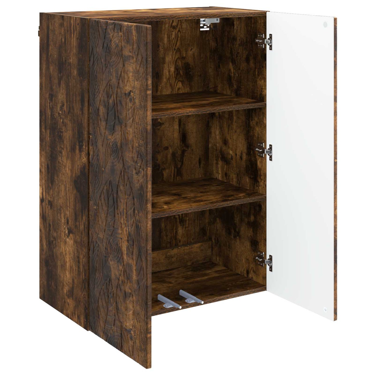 Vegghengt skap Røkt Eik 66 x 34,5 x 90 cm Konstruert tre