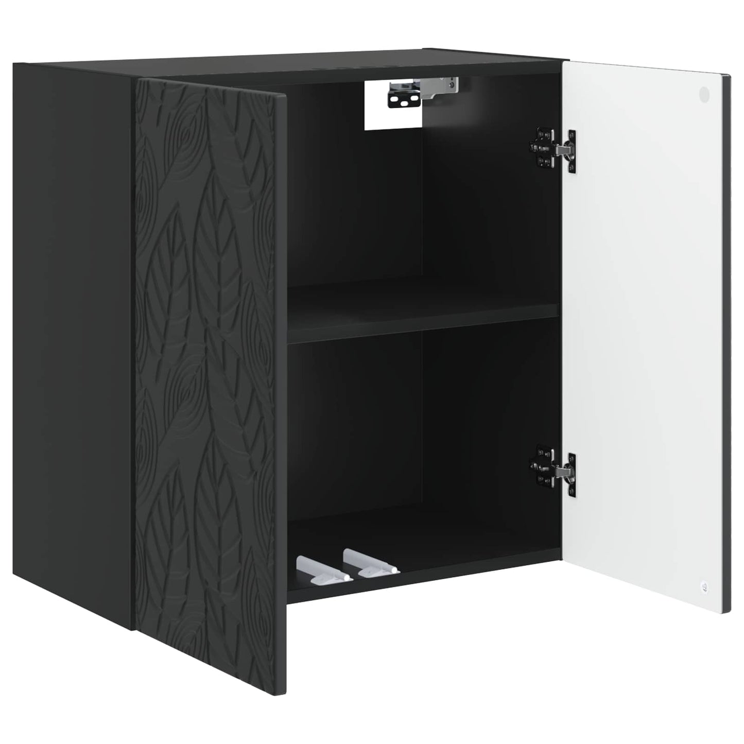 Vegghengt skap Svart 59 x 31 x 60 cm Konstruert tre
