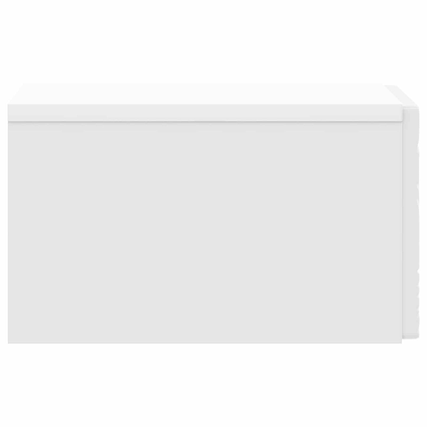 Vegghengt Sidebord 2 pcs Høgglans hvit 34,5 x 33 x 20 cm