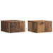 Vegghengt Sidebord 2 pcs Gammelt tre 34,5 x 33 x 20 cm