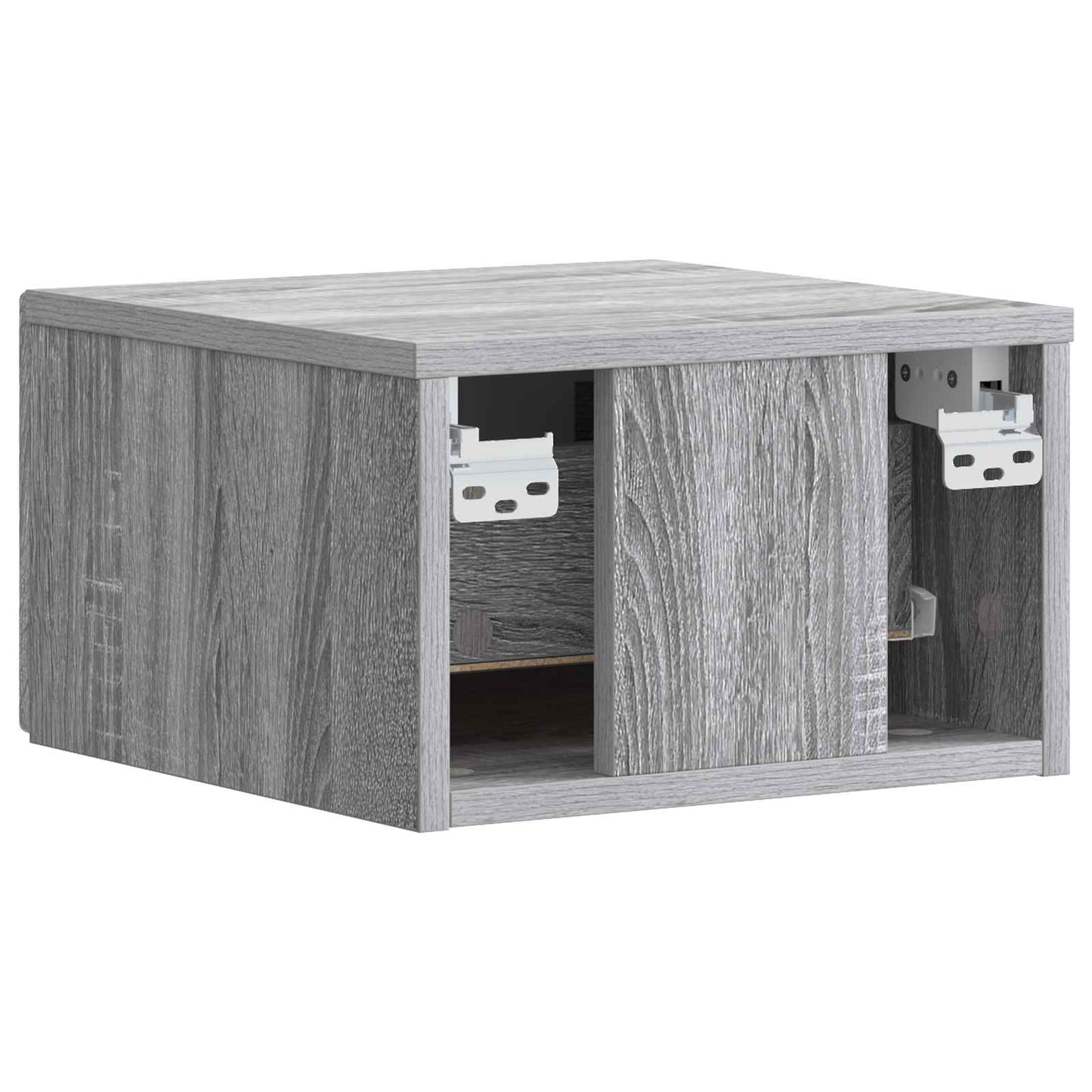 Vegghengt Nattbord 2 pcs Grå Sonoma 49 x 34,5 x 20 cm