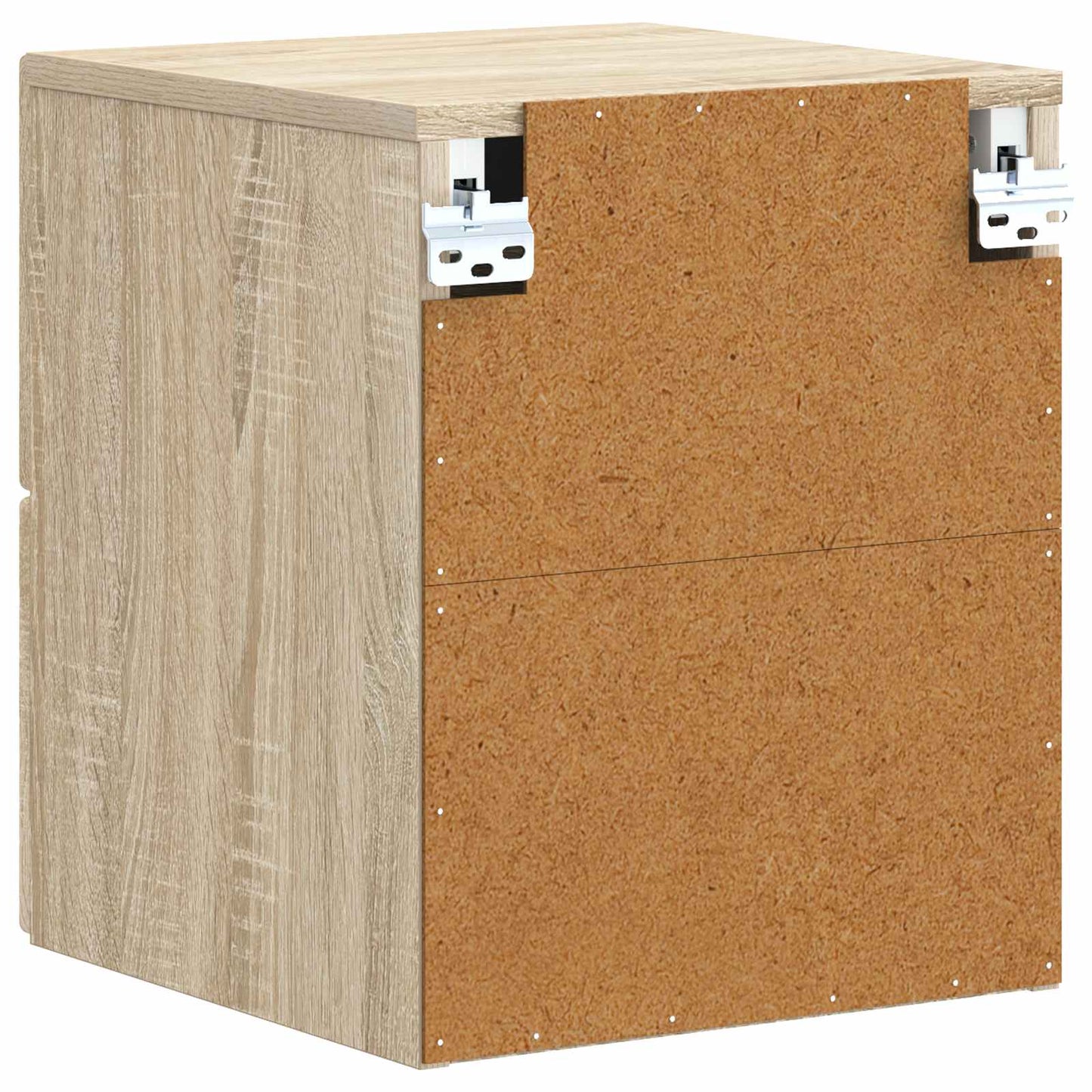 Vegghengt Nattbord 2 pcs Sonoma eik 34,5 x 33 x 40 cm