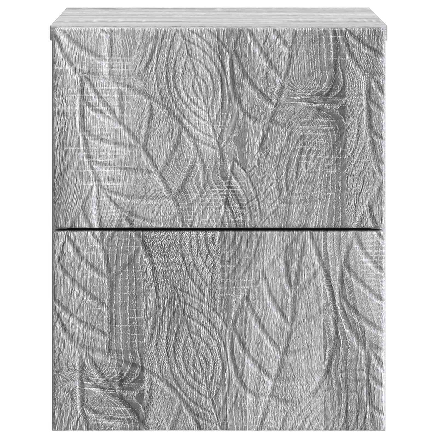 Vegghengt Nattbord 2 pcs Grå Sonoma 34,5 x 33 x 40 cm
