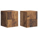Vegghengt Nattbord 2 pcs Gammelt tre 34,5 x 33 x 40 cm