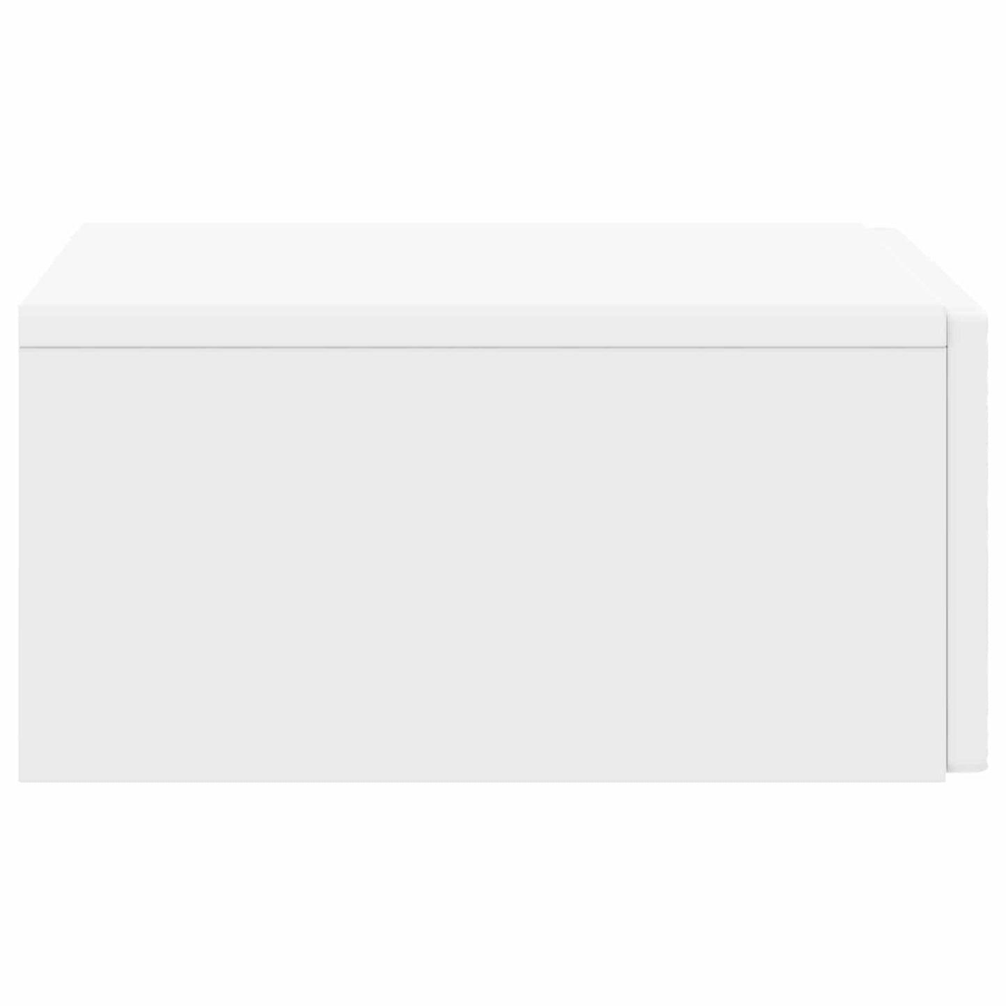 Vegghengt Sidebord Hvit 59 x 34,5 x 17 cm Konstruert tre