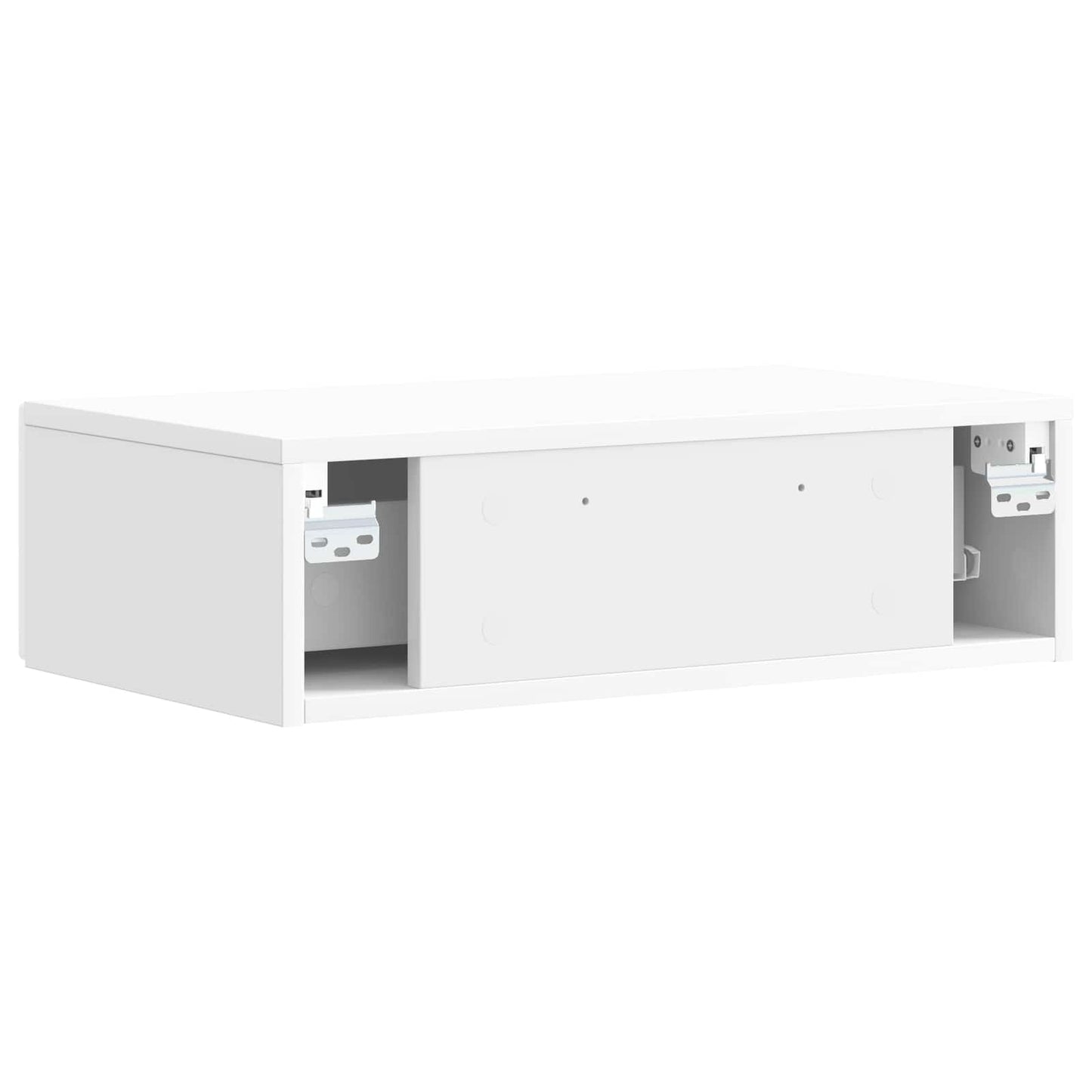 Vegghengt Sidebord Høgglans hvit 59 x 34,5 x 17 cm