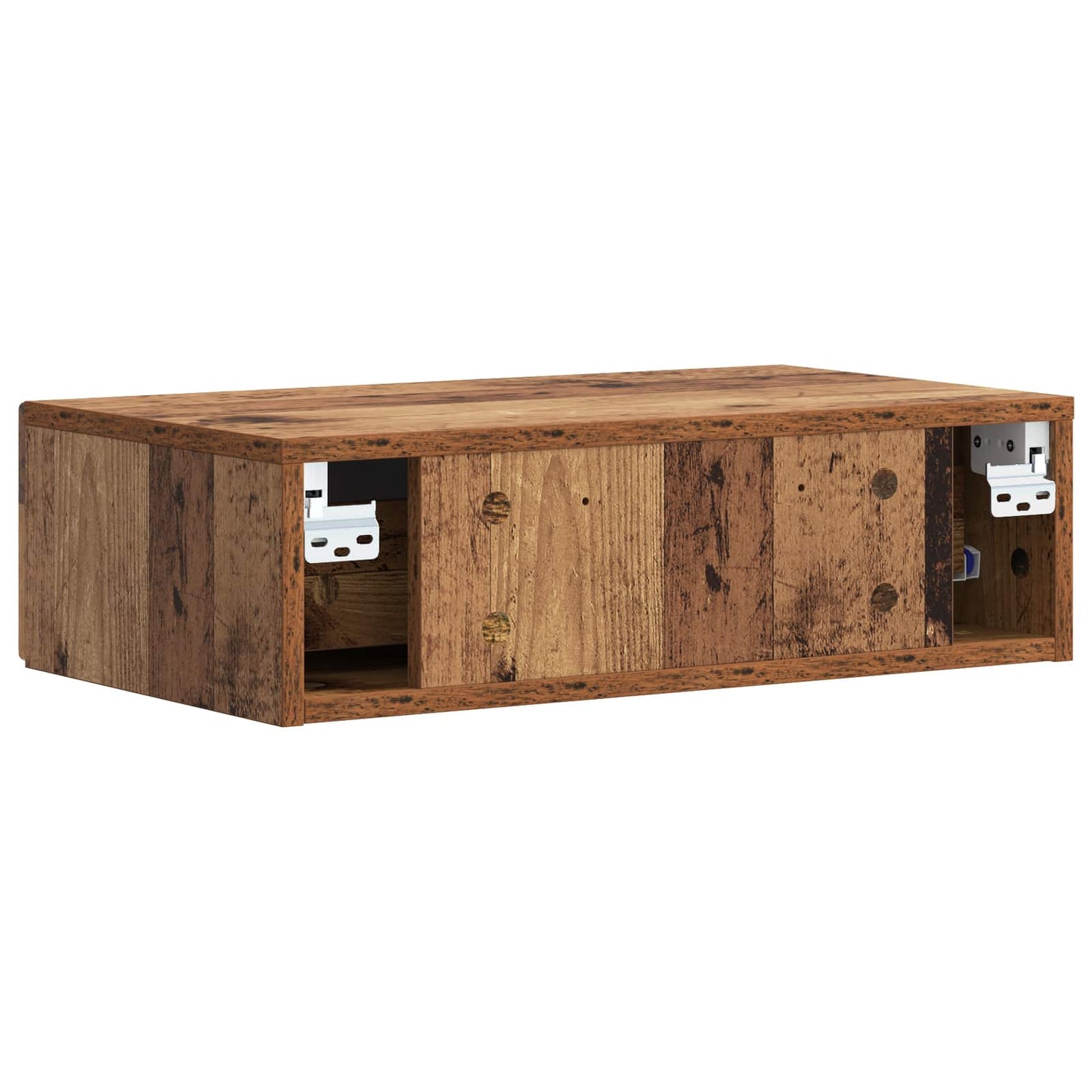 Vegghengt Sidebord Gammelt tre 59 x 34,5 x 17 cm Konstruert tre