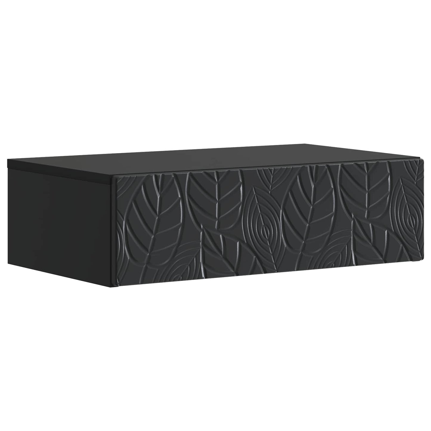 Vegghengt Sidebord Svart 87,5 x 34,5 x 17 cm Konstruert tre