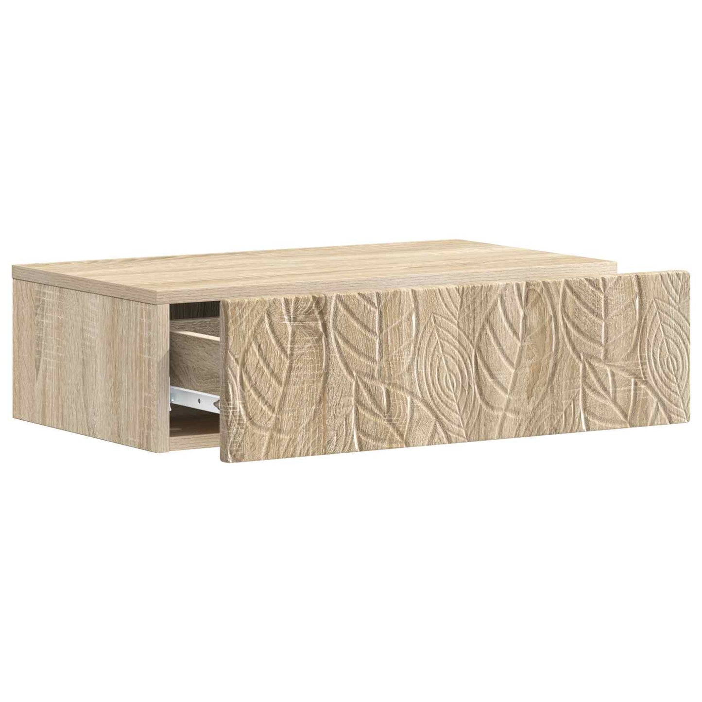 Vegghengt Sidebord Sonoma eik 87,5 x 34,5 x 17 cm