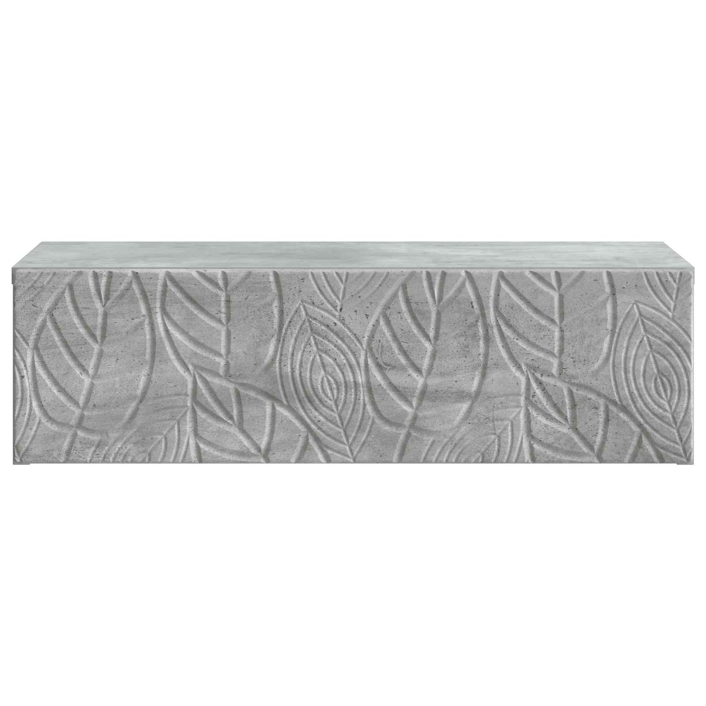 Vegghengt Sidebord Betonggrå 87,5 x 34,5 x 17 cm Konstruert tre
