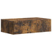 Vegghengt Sidebord Røkt Eik 87,5 x 34,5 x 17 cm Konstruert tre