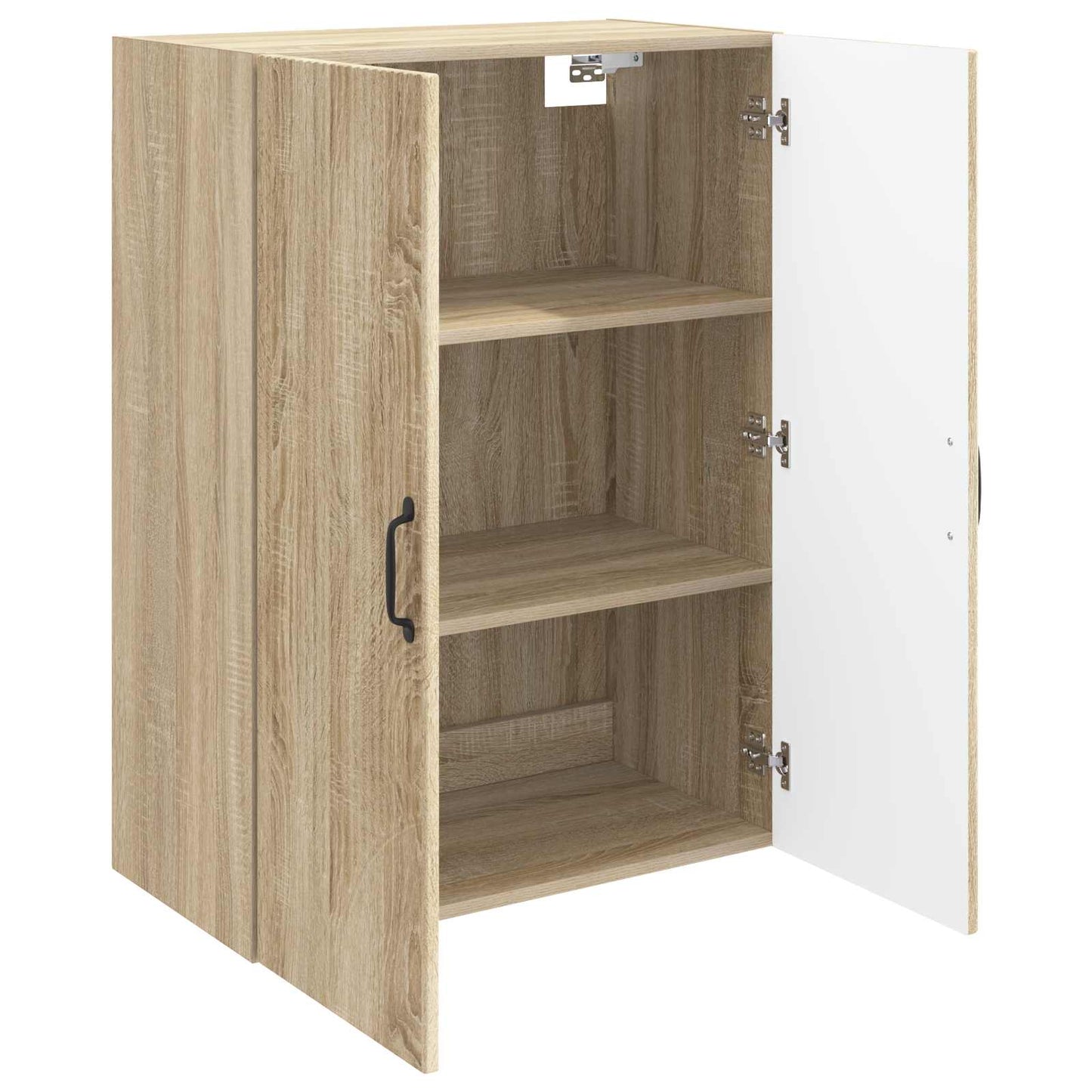 Vegghengt skap Sonoma eik 66 x 34,5 x 90 cm Konstruert tre