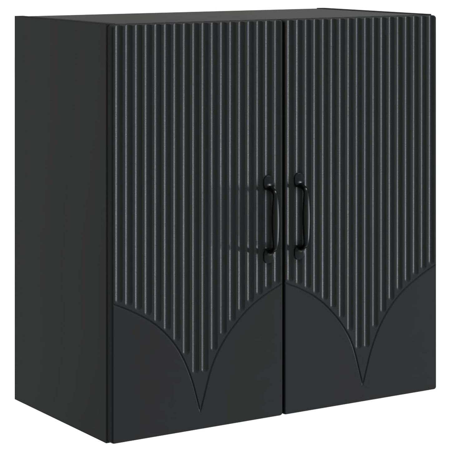 Vegghengt skap Svart 59 x 31 x 60 cm Konstruert tre