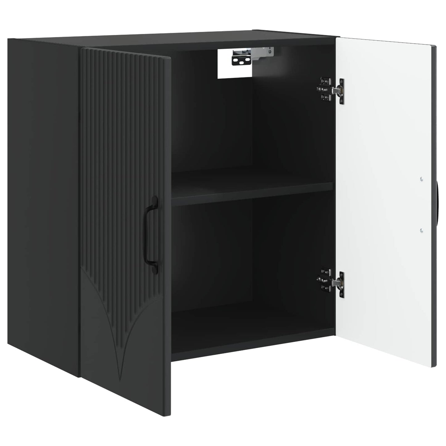 Vegghengt skap Svart 59 x 31 x 60 cm Konstruert tre