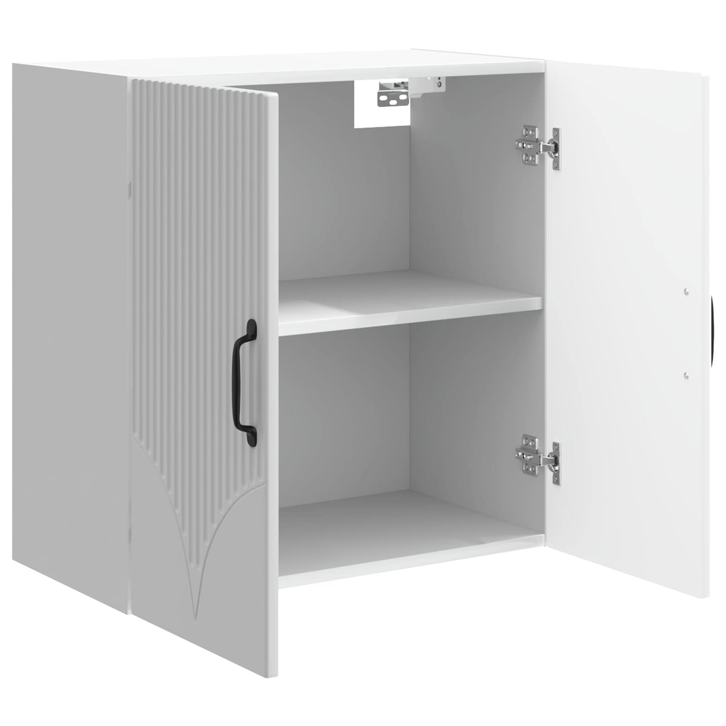 Vegghengt skap Høgglans hvit 59 x 31 x 60 cm Konstruert tre