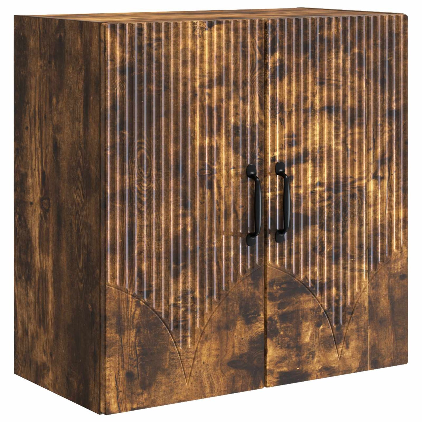 Vegghengt skap Røkt Eik 59 x 31 x 60 cm Konstruert tre