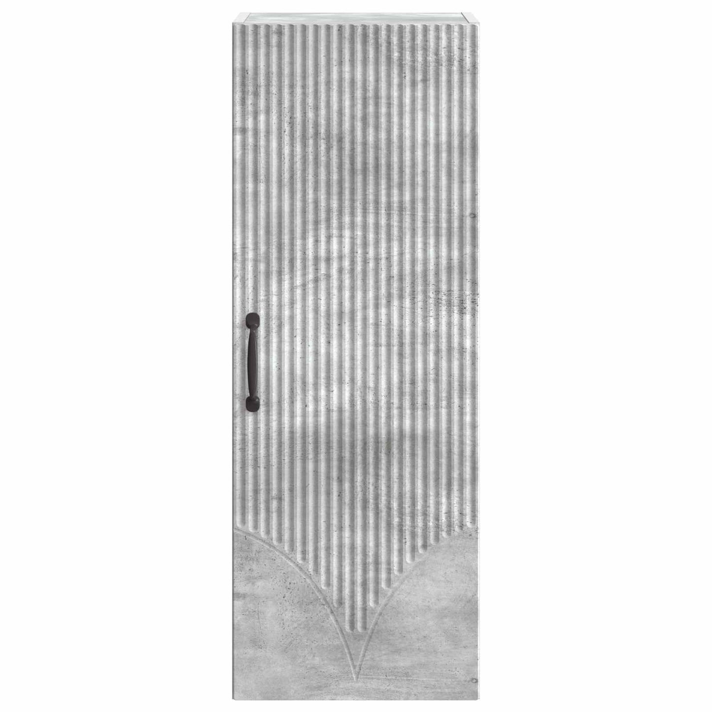 Vegghengt skap Betonggrå 33 x 34,5 x 90 cm Konstruert tre