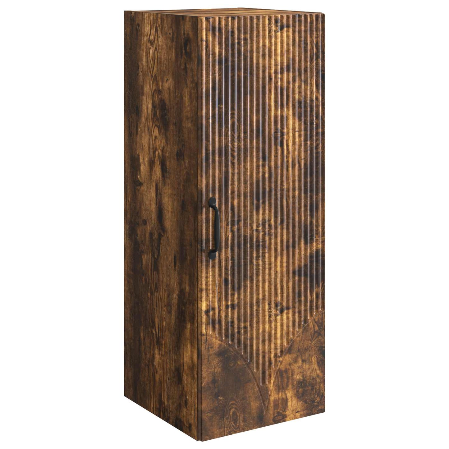Vegghengt skap Røkt Eik 33 x 34,5 x 90 cm Konstruert tre