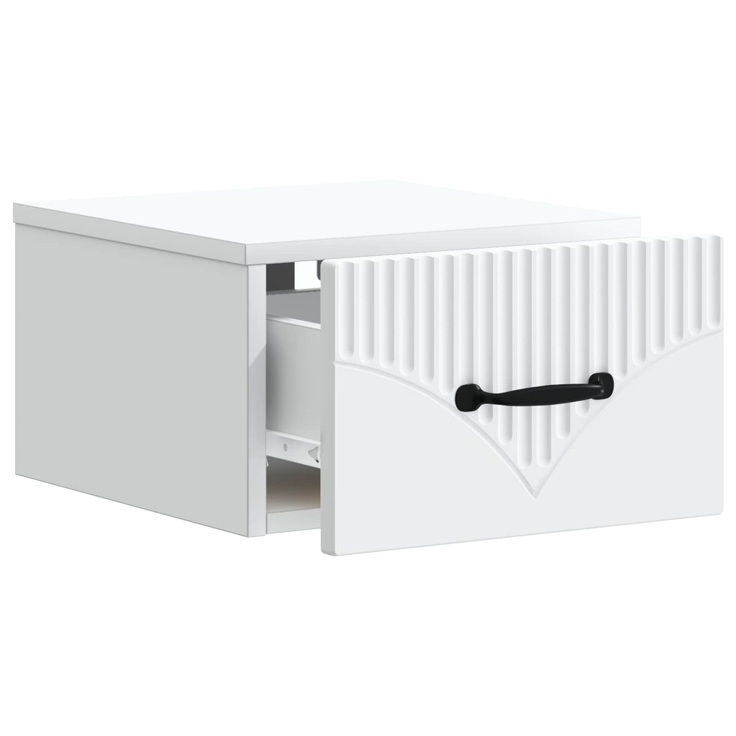 Vegghengt Nattbord Hvit 34,5 x 33 x 20 cm Konstruert tre