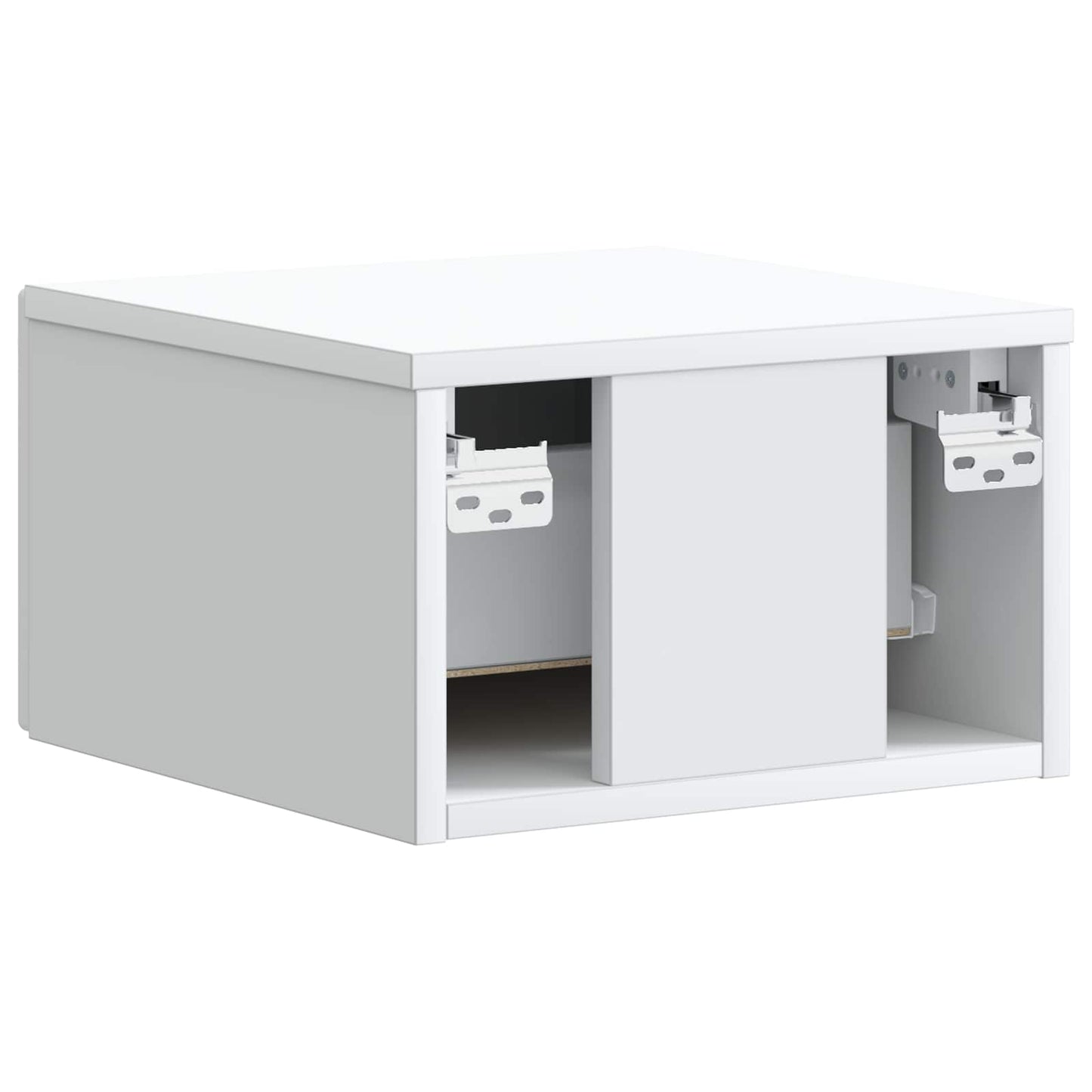 Vegghengt Nattbord Hvit 34,5 x 33 x 20 cm Konstruert tre
