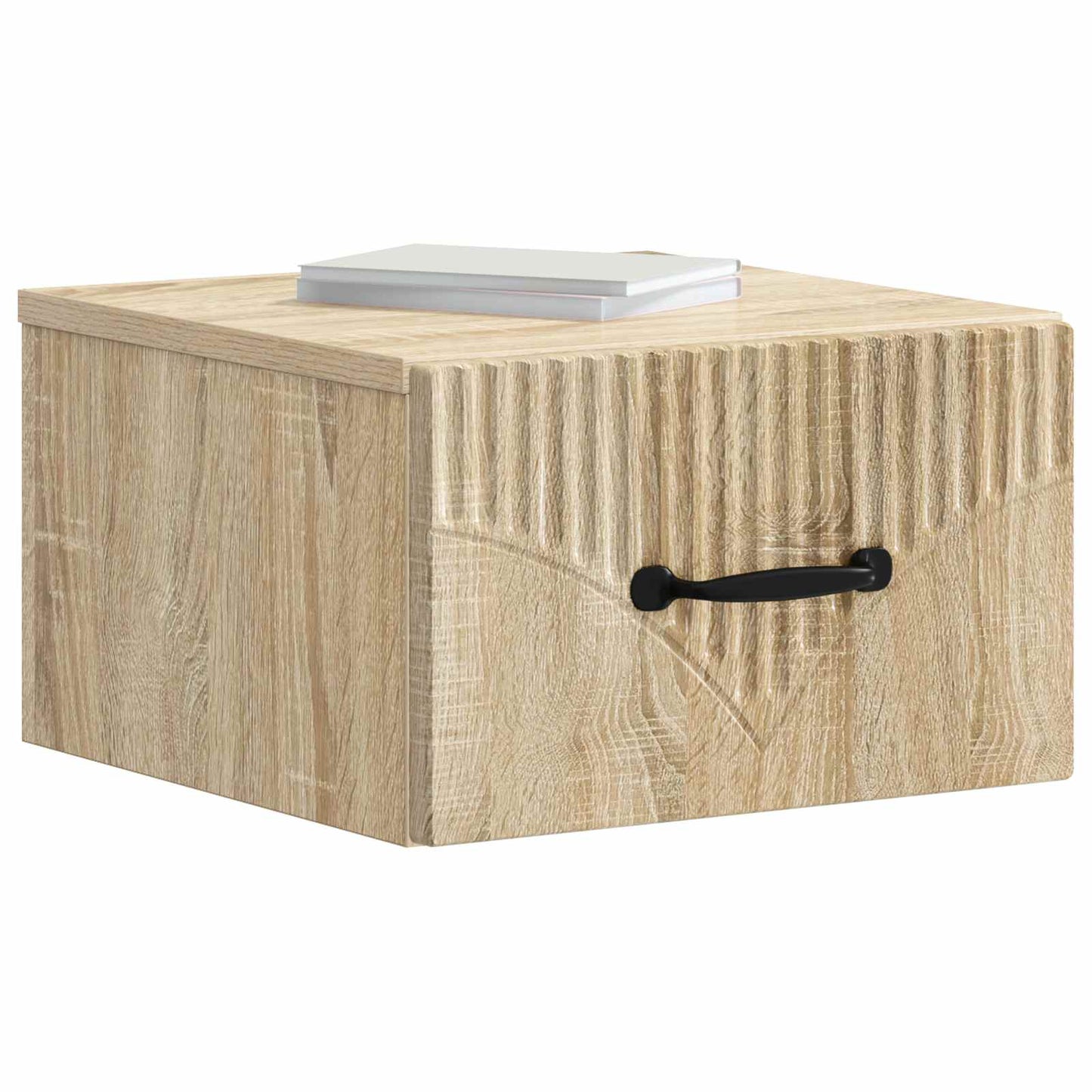 Vegghengt Nattbord Sonoma eik 34,5 x 33 x 20 cm Konstruert tre