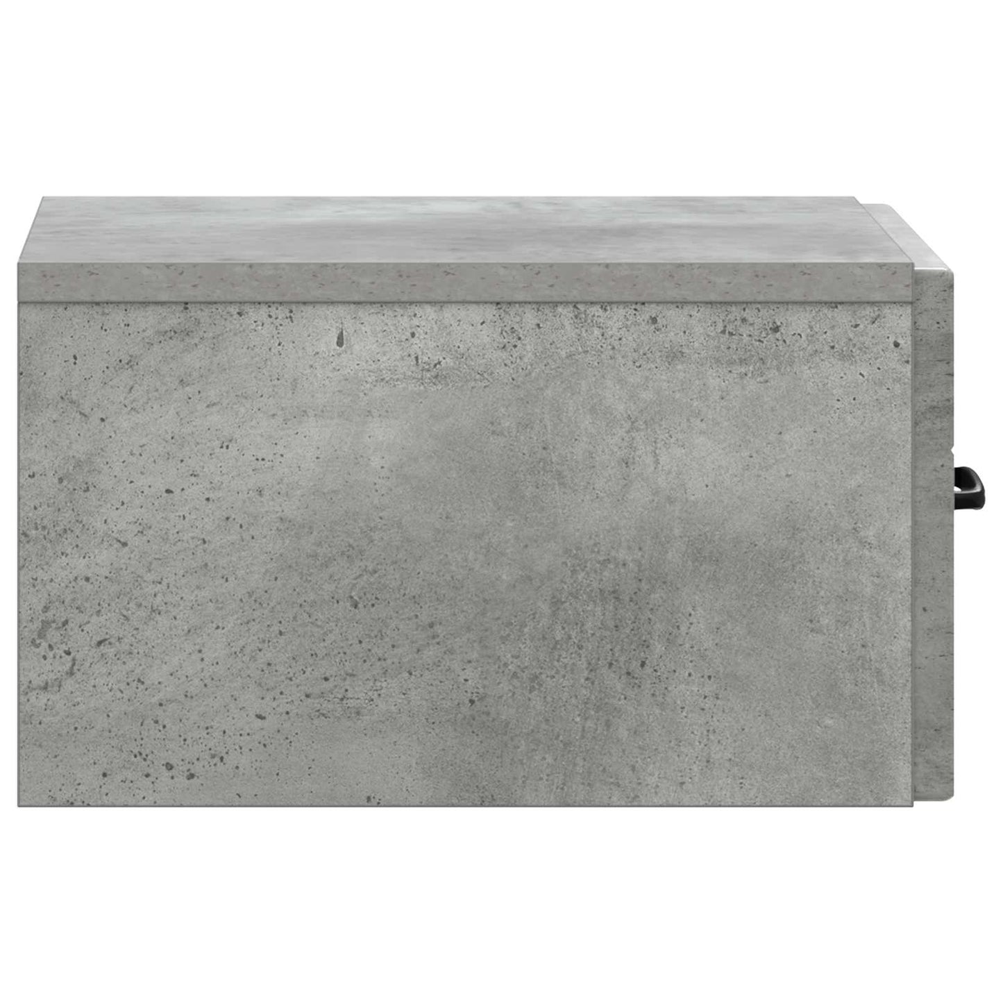 Vegghengt Nattbord med skuff 2 pcs Betonggrå 34,5 x 33 x 20 cm