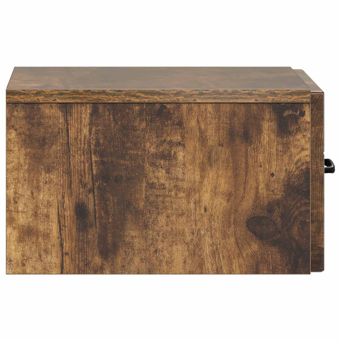 Vegghengt Nattbord med skuff 2 pcs Røkt Eik 34,5 x 33 x 20 cm