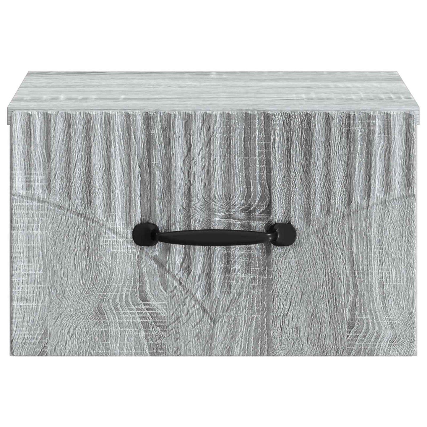 Vegghengt Nattbord med skuff 2 pcs Grå sonoma 34,5 x 33 x 20 cm