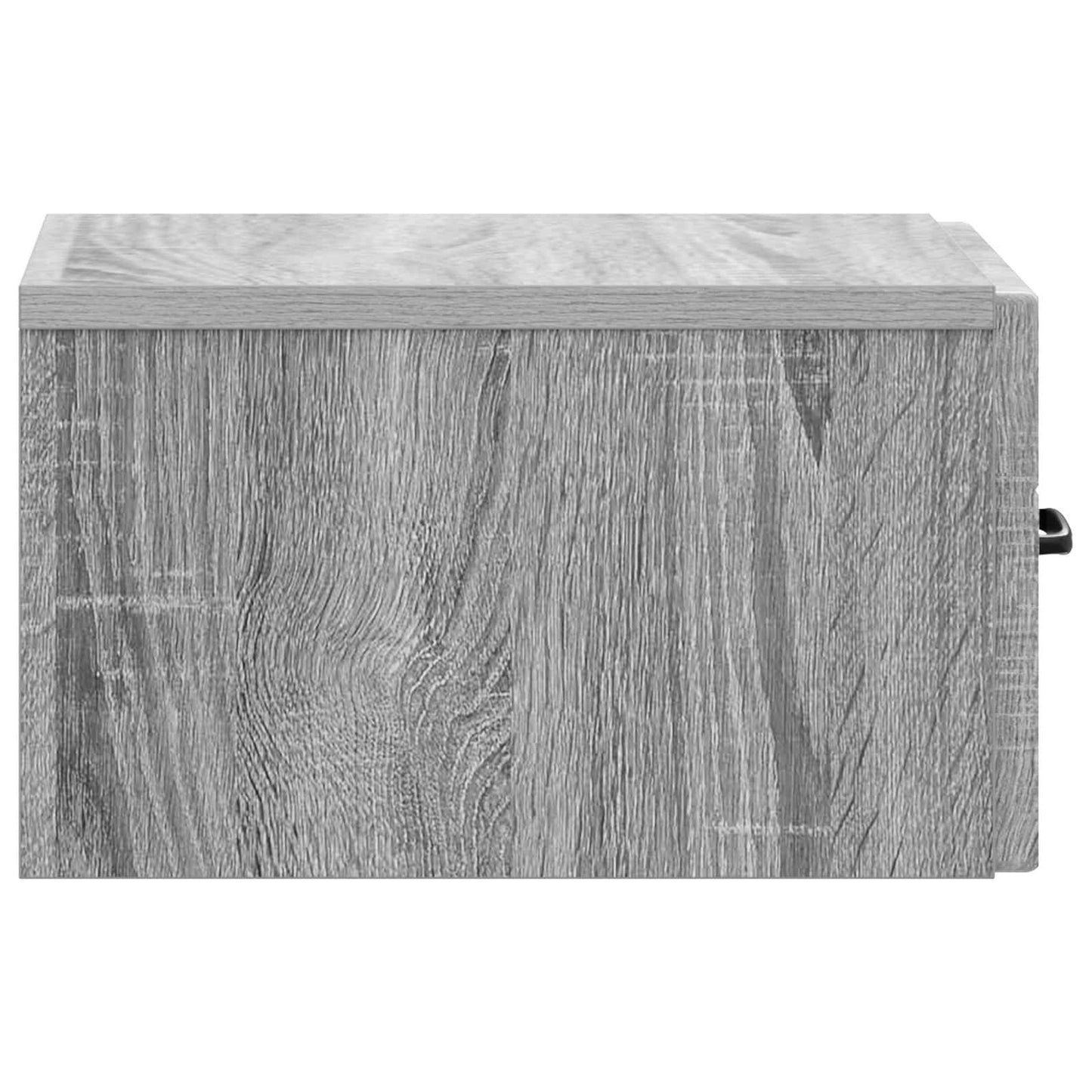 Vegghengt Nattbord med skuff 2 pcs Grå sonoma 34,5 x 33 x 20 cm