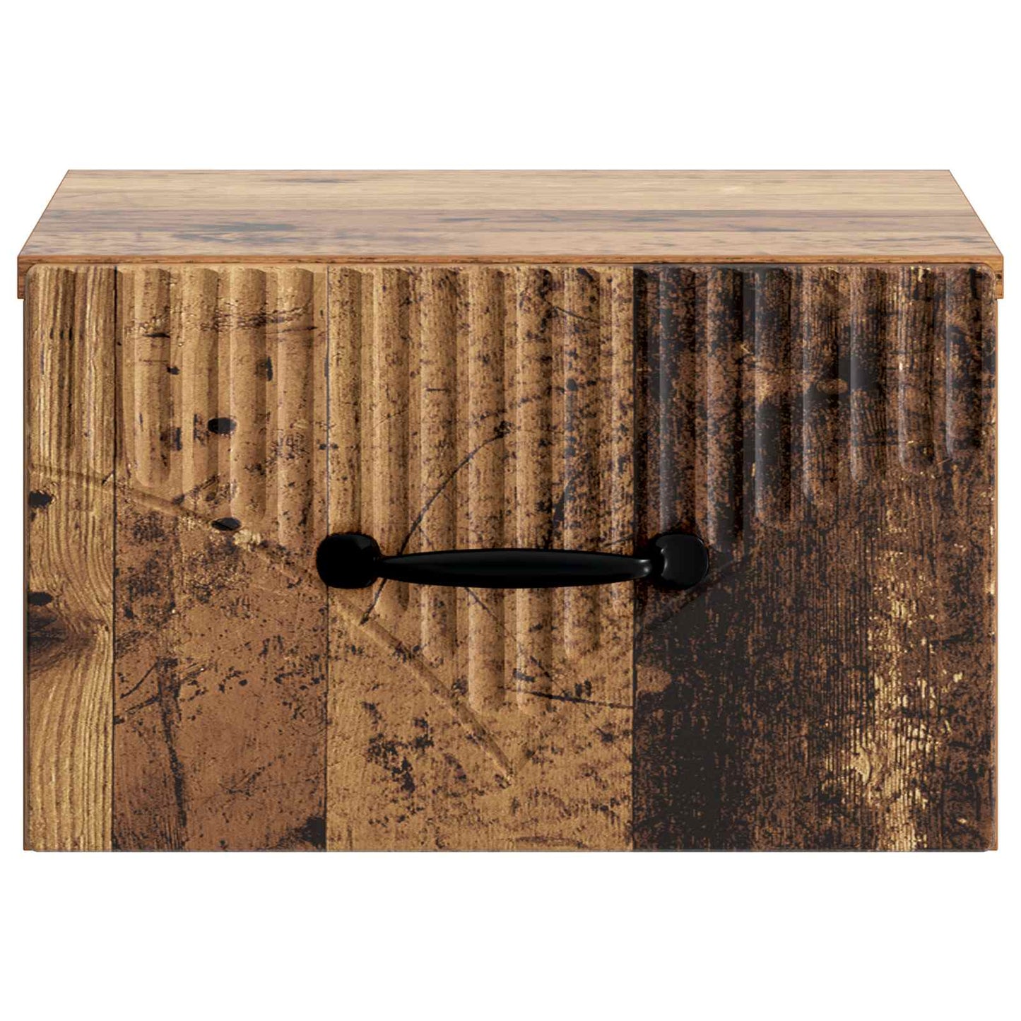 Vegghengt Nattbord 2 pcs Gammelt tre 34,5 x 33 x 20 cm