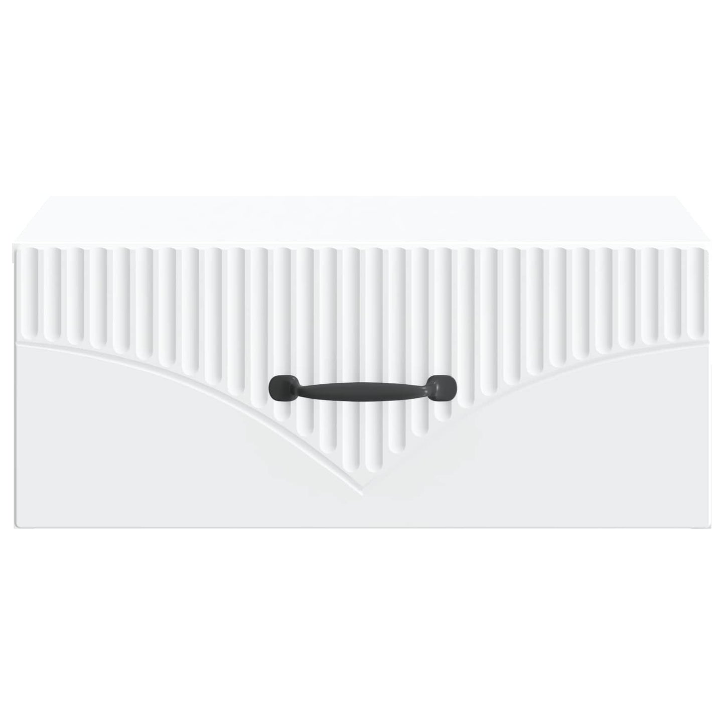 Vegghengt Nattbord 2 pcs Hvit 49 x 34,5 x 20 cm Konstruert tre