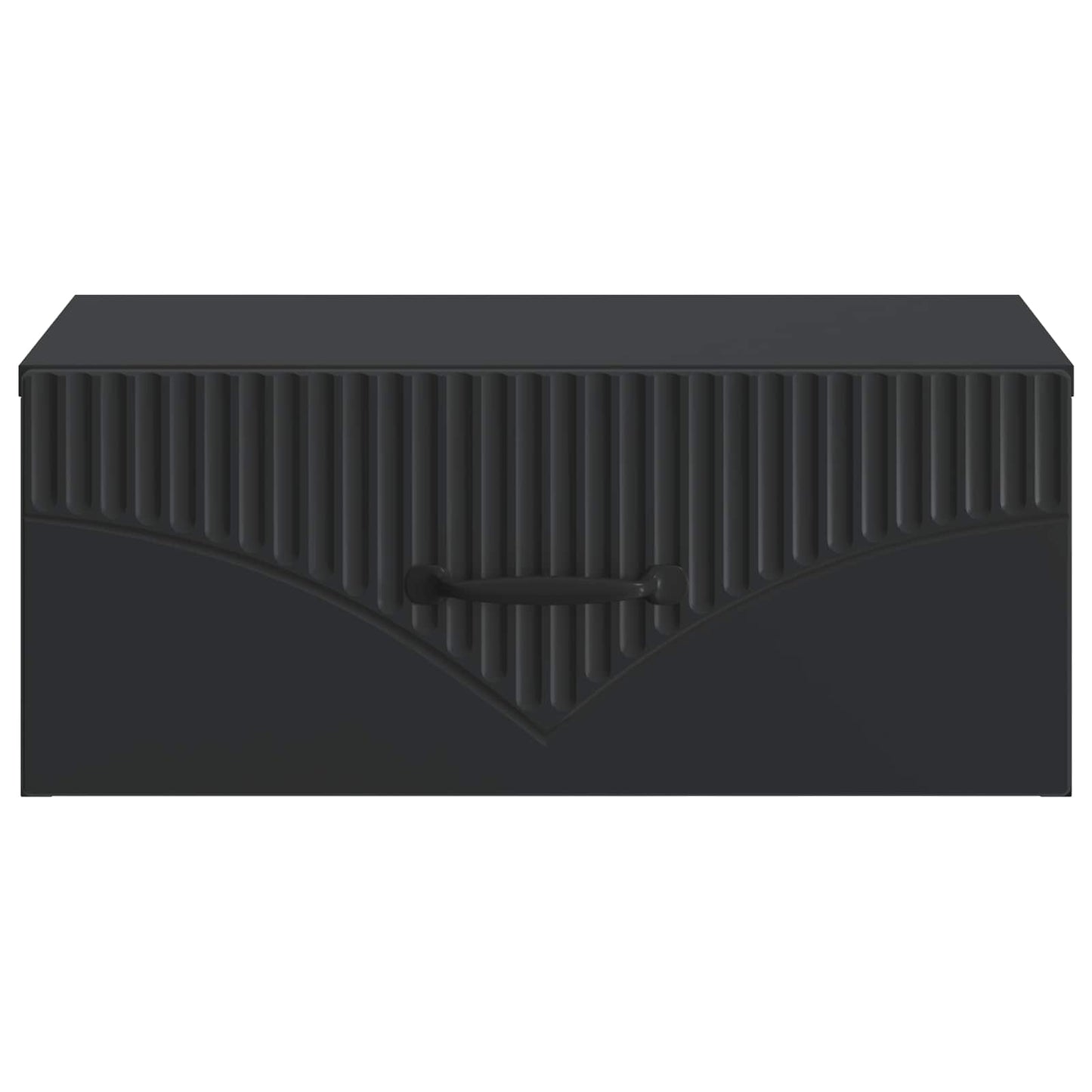 Vegghengt Nattbord Svart 49 x 34,5 x 20 cm Konstruert tre