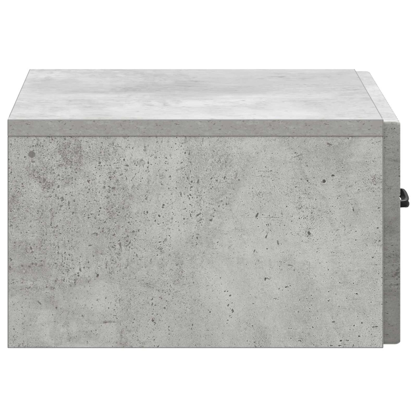 Vegghengt Nattbord med skuff 2 pcs Betonggrå 49 x 34,5 x 20 cm