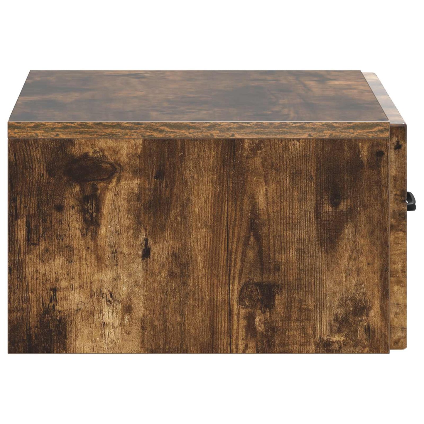 Vegghengt Nattbord Røkt Eik 49 x 34,5 x 20 cm Konstruert tre