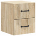 Vegghengt Nattbord Sonoma eik 34,5 x 33 x 40 cm Konstruert tre