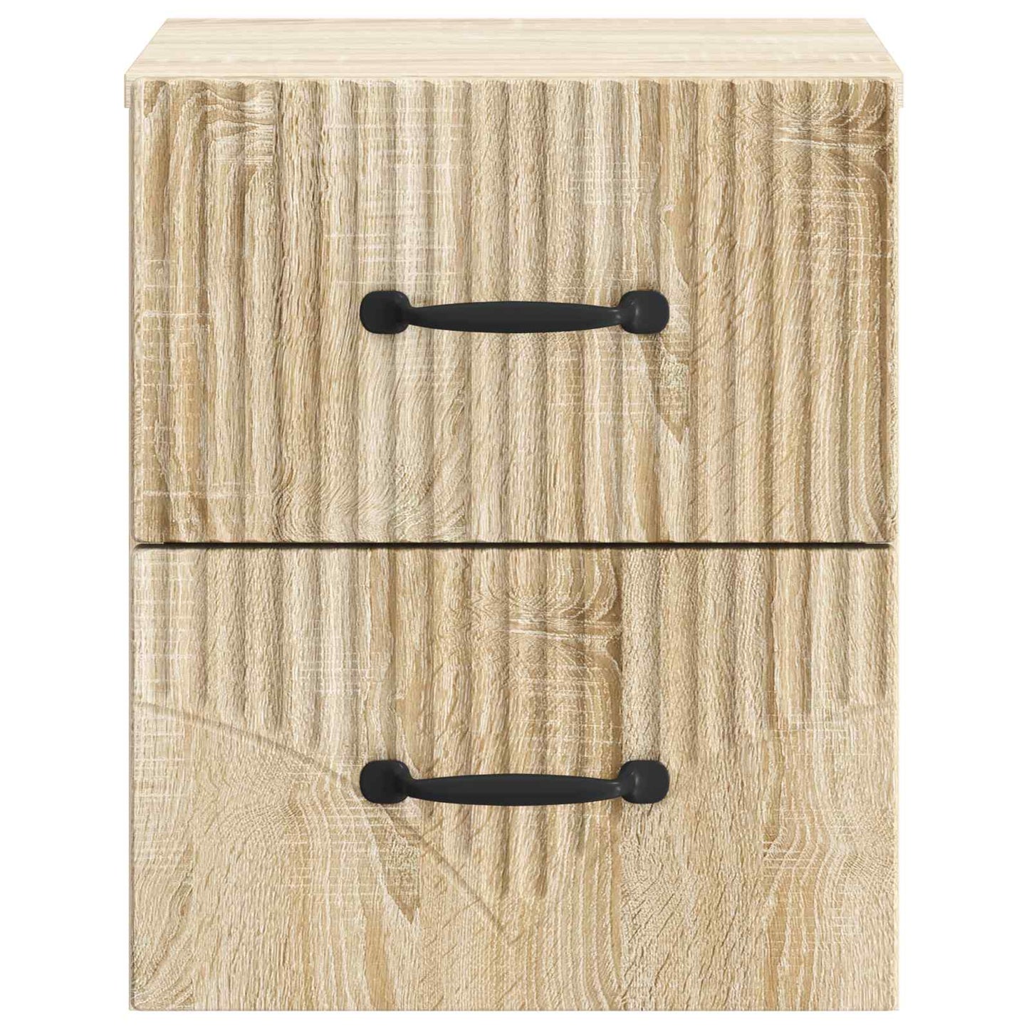 Vegghengt Nattbord Sonoma eik 34,5 x 33 x 40 cm Konstruert tre
