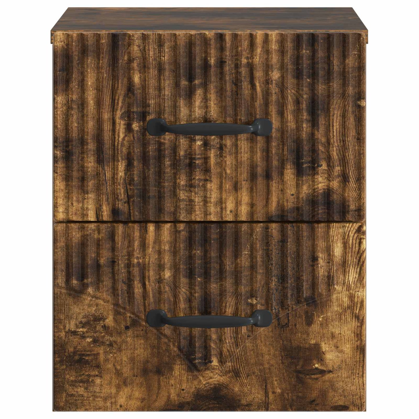 Vegghengt Nattbord Røkt Eik 34,5 x 33 x 40 cm Konstruert tre