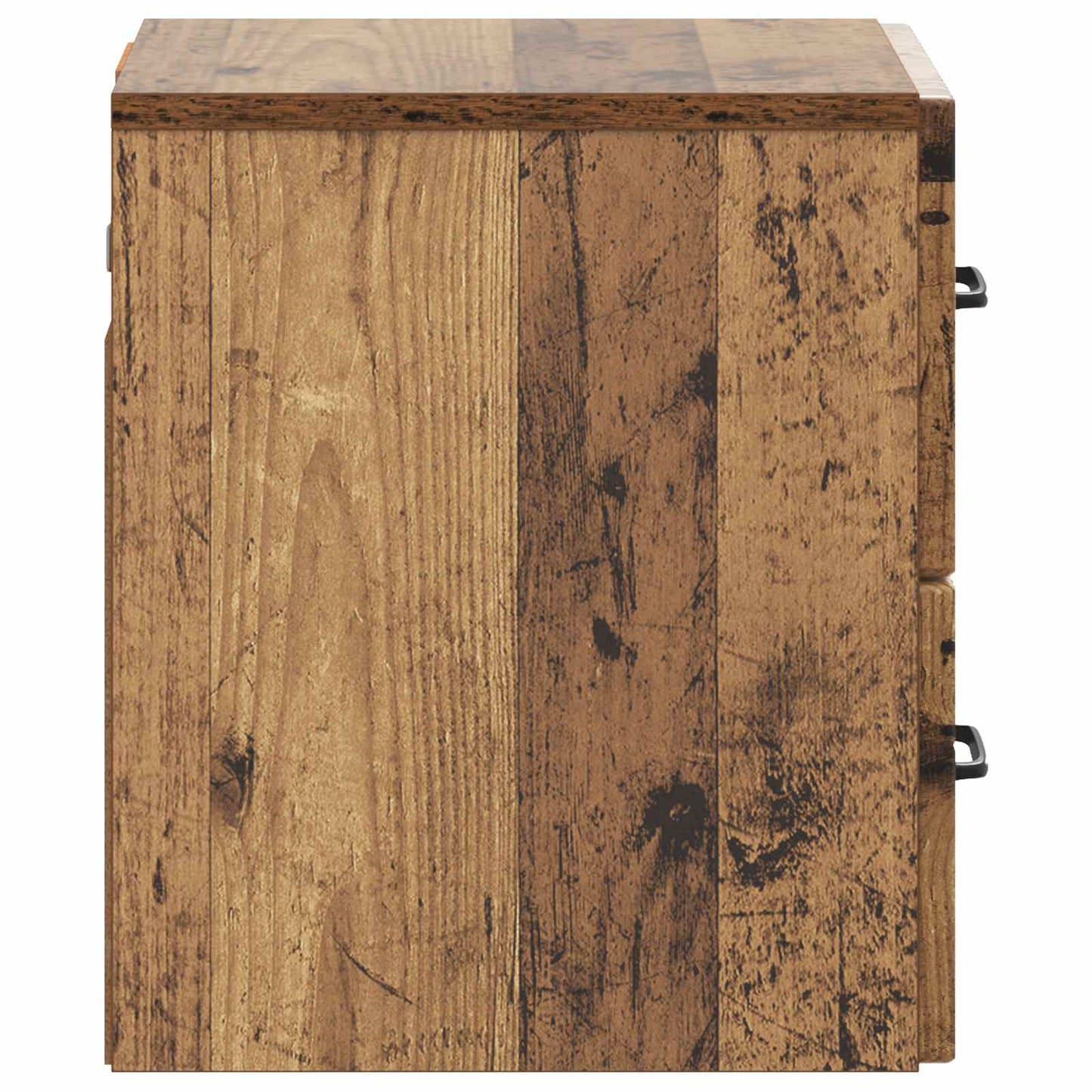 Vegghengt Nattbord 2 pcs Gammelt tre 34,5 x 33 x 40 cm