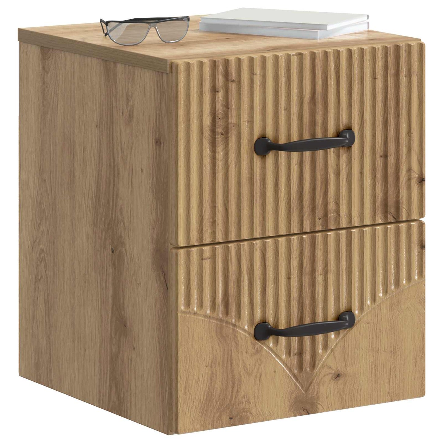 Vegghengt Nattbord Artisan eik 34,5 x 33 x 40 cm Konstruert tre