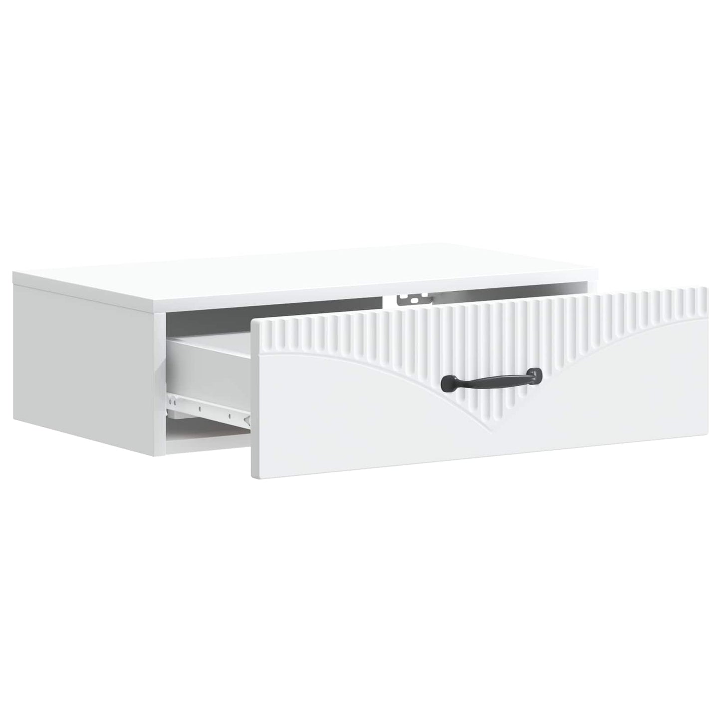 Vegghengt Sidebord Hvit 59 x 34,5 x 17 cm Konstruert tre
